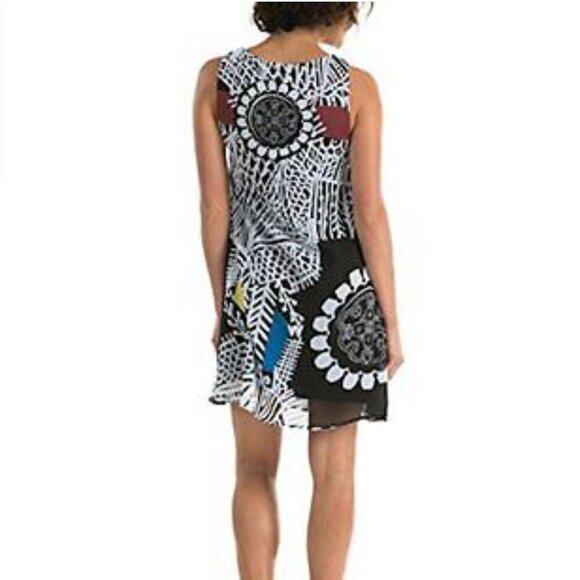 Desigual x Christian Lacroix Natalia Colorful Beaded Sleeveless Mini Dress EU 42 - Picture 3 of 9